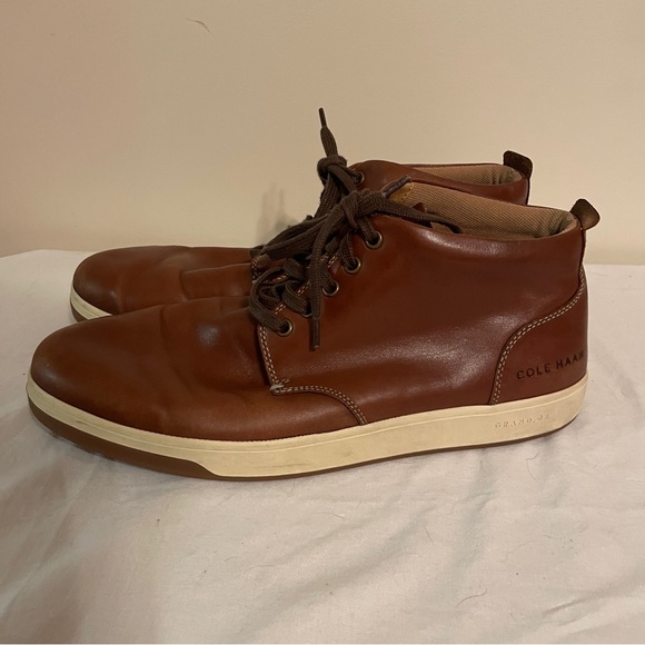 Cole Haan Vartan 2.0 Midcut C32238 Woodbury Smooth Leather Sneaker Size 11 Men’s - Picture 6 of 10